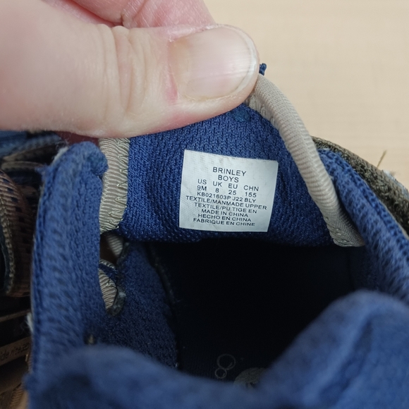 Stride Rite 360 Brinley Boys Size 9M Sandals Closed Toe Brown & Blue - Picture 8 of 8